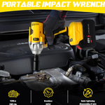 Llave Pistola De Impacto Portatil  2 Baterias
