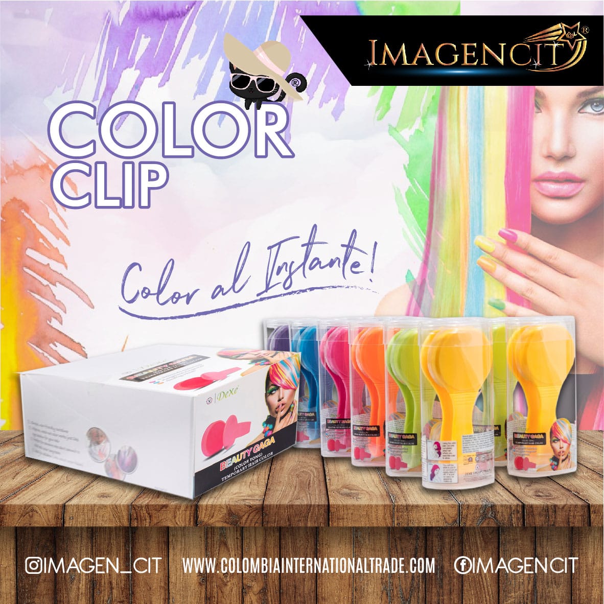 Clip Magico Para Dar Color Al Cabello