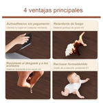 Piso Vinilico Autoadherible  Kit x 4 Pzas